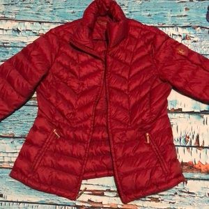 Michael Kors puffer jacket deep Red